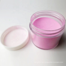 Polvo de acrílico transparente rosado al por mayor, polvo de acrílico claro blanco para el arte del clavo, claro de acrílico del polvo del clavo